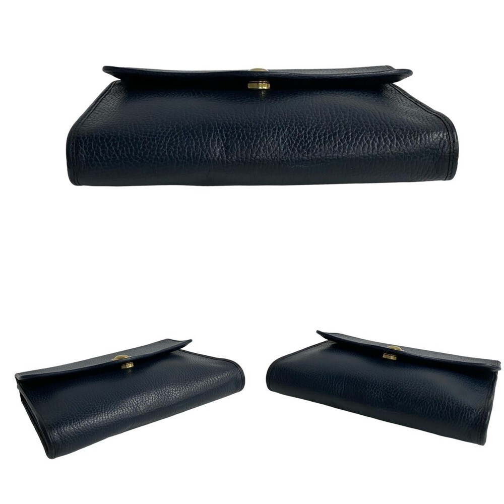 CHRISTIAN DIOR Blue Leather Pochette Shoulder Bag - Picture 6 of 9